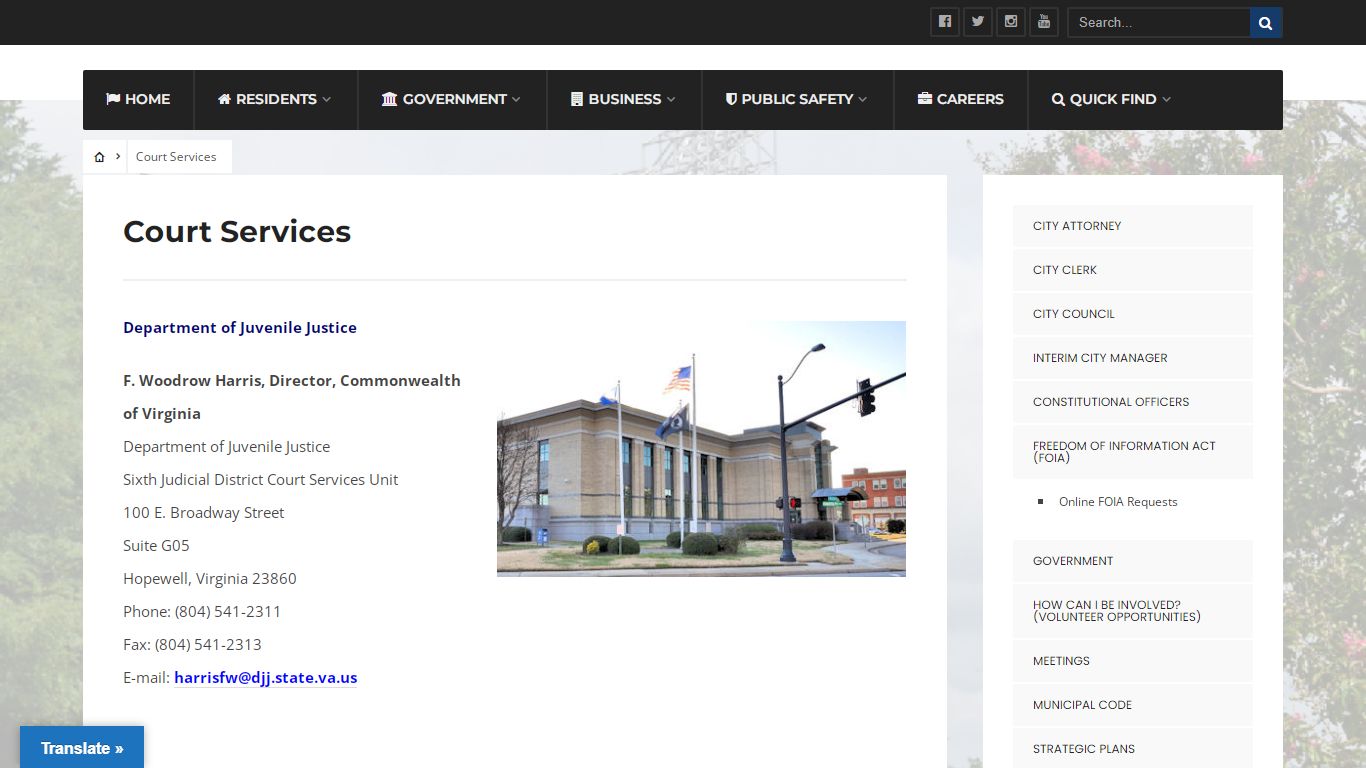 Court Services - | Welcome to Hopewell